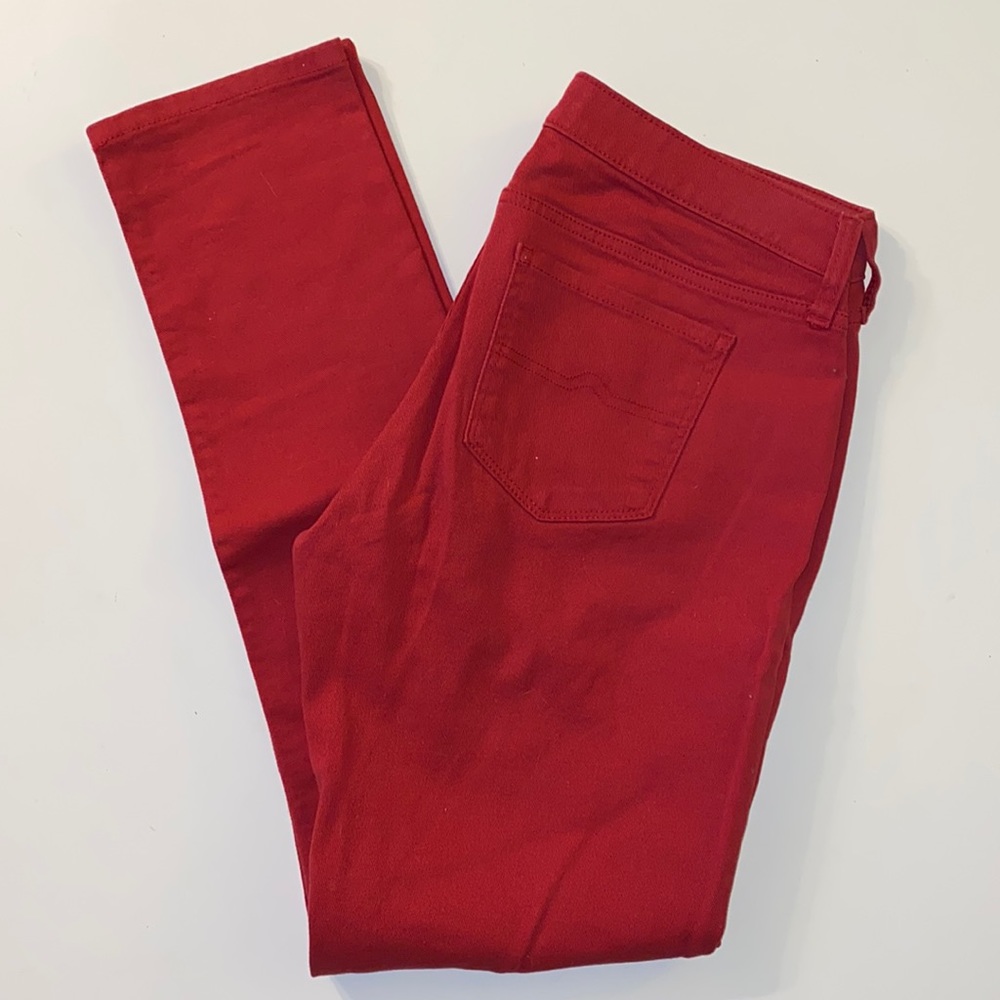 Arizona Jeans. Size 11. Red. Super Skinny. No Distressing. Worn Once